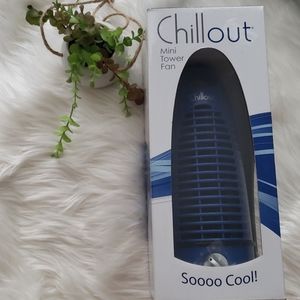 Chillout Navy Blue Mini Tower Fan